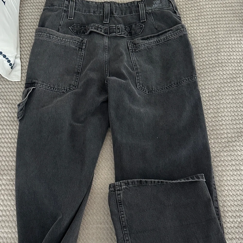 BNWT We The Free Charcoal Denim Carpenter Pants - Picture 10 of 10